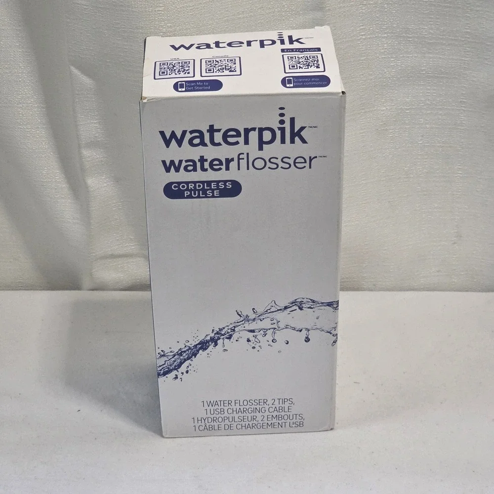 Waterpik Water Flosser Cordless Pulse White WF-20CD010 Rechargeable USB Portable